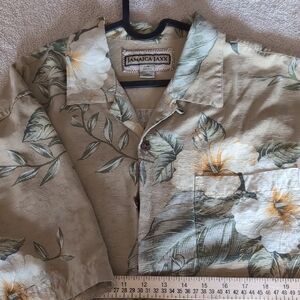 Jamaica Jaxx Tropical Leaf Shirt Silk